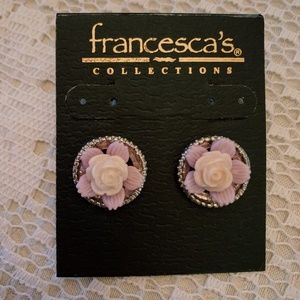 Francesca’s Lavender Flower Stud Earrings
